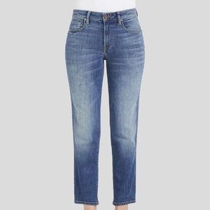 GENETIC DENIM HIGH WAIST STRAIGHT LEG CROP JEANS